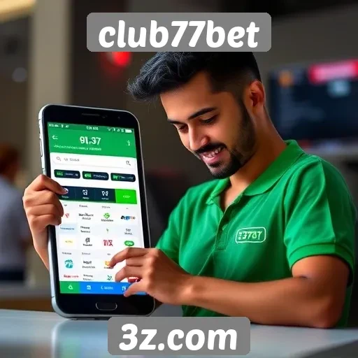 Facilidade de uso do aplicativo Club77bet